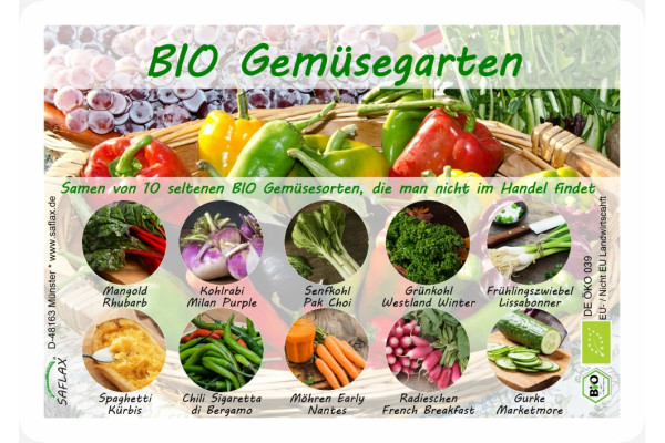 Bio - Vegetable garden - Seed set