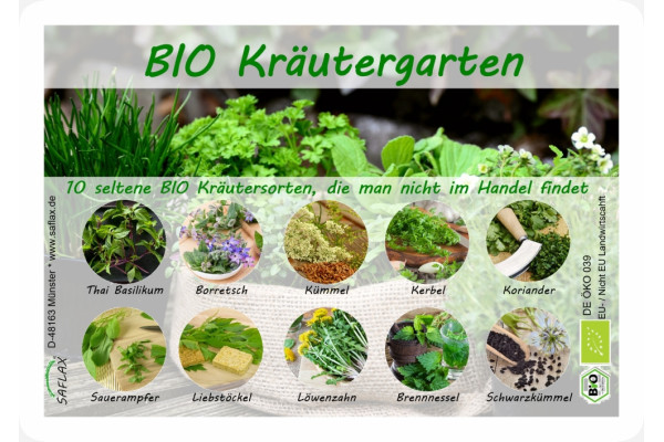 Organic - Herb garden - Seed set
