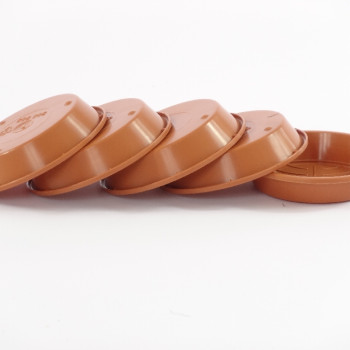 5 Geli plastic saucers - suitable for 8 cm pots / terracotta