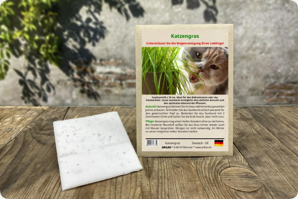 Cat grass seed tape