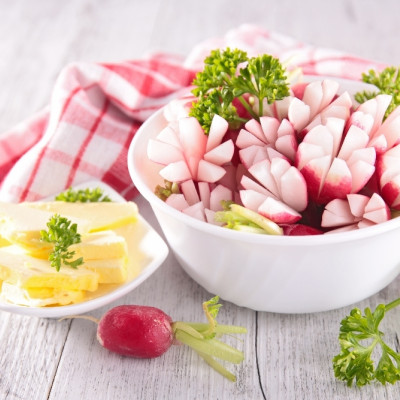 Organic Radishes - French Breakfast